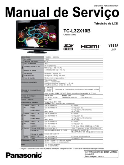 Panasonic TC-L32X10B Chassis KM02