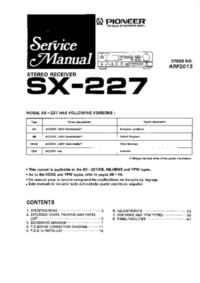 Pioneer SX-227