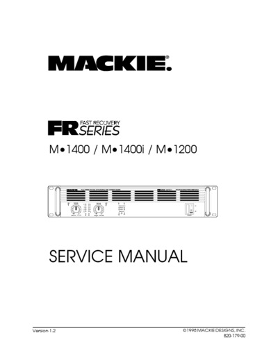 Mackie M1200, M1400, M1400i