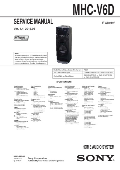 SONY MHC-V6D V1.4