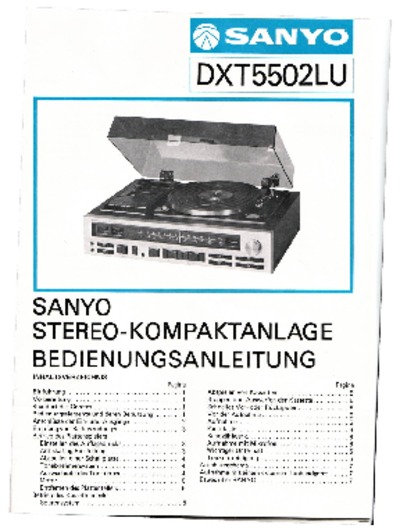 Sanyo DXT5502LU