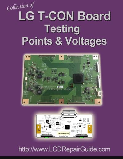 LG T-CON BOARD TESTING POINTS & VOLTAGES