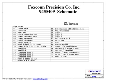 FOXCONN 945M09 MAINBOARD PC