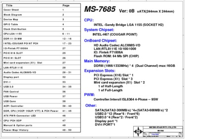 MSI MS-7685 REV 0B