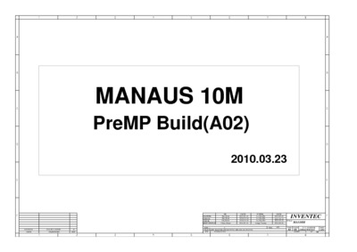 INVENTEC MANAUS 10M RA02 6050A2355301 SCHEMATICS