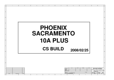 INVENTEC PHOENIX SACRAMENTO 10A PLUS CS 6050A2175001 RX01 SCHEMATICS