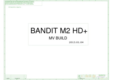 INVENTEC BANDIT M2 HD RX01 SCHEMATICS