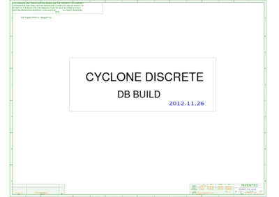INVENTEC CYCLONED RX01 6050A2566401 DISCRETE SCHEMATICS