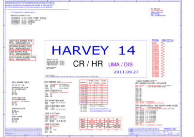 INVENTEC HARVEY 14 RX01 SCHEMATICS