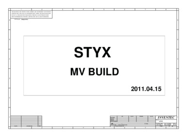 INVENTEC STYX MV 6050A2400201 RAX2 SCHEMATICS