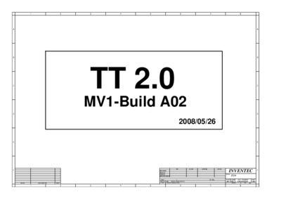INVENTEC TT2.0 MV1 6050A2150101 RA02 SCHEMATICS