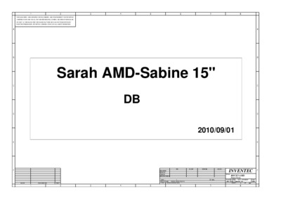 INVENTEC SARAH AMD SABINE 15 R000 SCHEMATICS