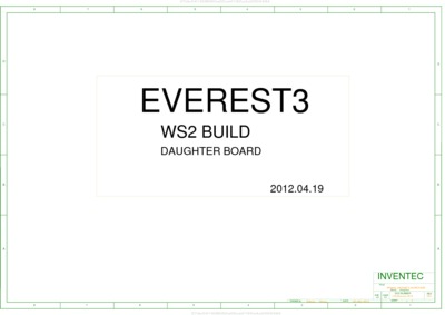 INVENTEC EVEREST3 WS2 BUILD 6050A2516101 - DAUGHTER BOARD