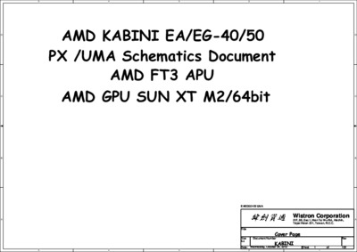 WISTRON AMD KABINI EA-EG-40 50 PX-UMA