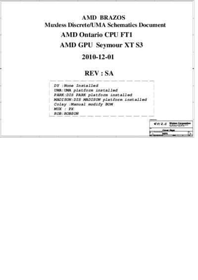 WISTRON B575 RSA SCHEMATICS