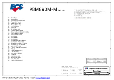 ECS K8M890M-M - REV 1.0A -
