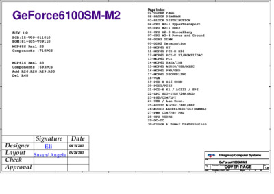 ECS MCP61M-M2 GEFORCE 6100SM-M2 REV 1.0