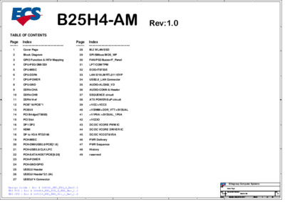 ECS B25H4-AM Rev 1.0