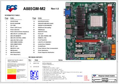 ECS A885GM-M2 Rev 1.0