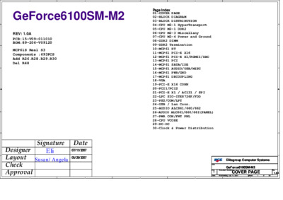 ECS MCP61M-M2  GEFORCE 6100SM-M2 REV 1.0A