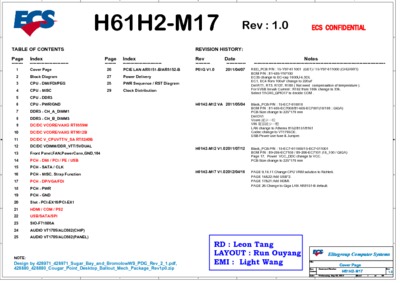 ECS H61H2-M17 REV 1.0
