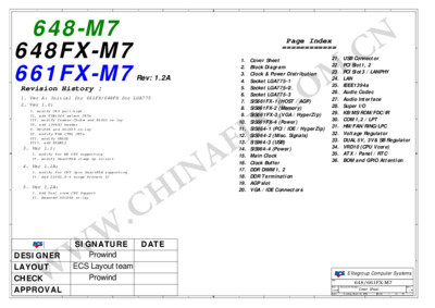 ECS 661FX-M7 - REV 1.2A