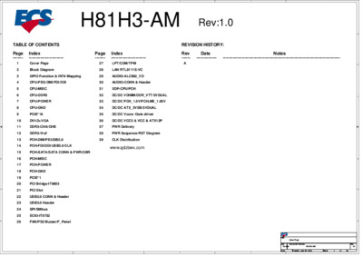 ECS H81H3-AM Rev 1.0