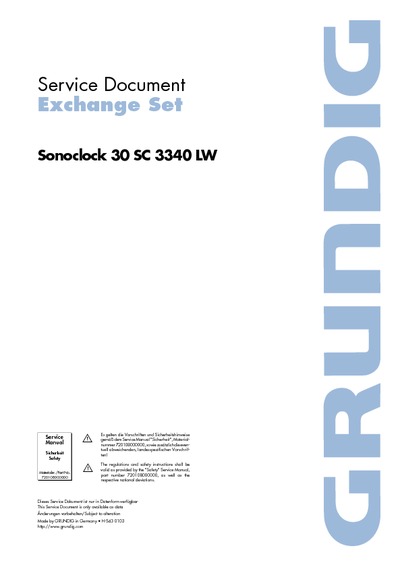 Sonoclock 30 SC 3340 LW