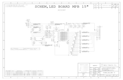 APPLE MBP15 LED BOARD MBP15 - 051-7271