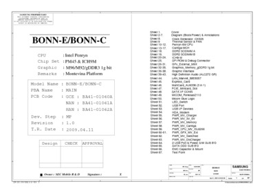 Samsung BONN-E, BONN-C R1.0 schematics