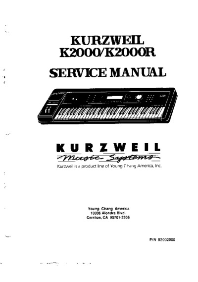 Kurzweil K2000, K2000R