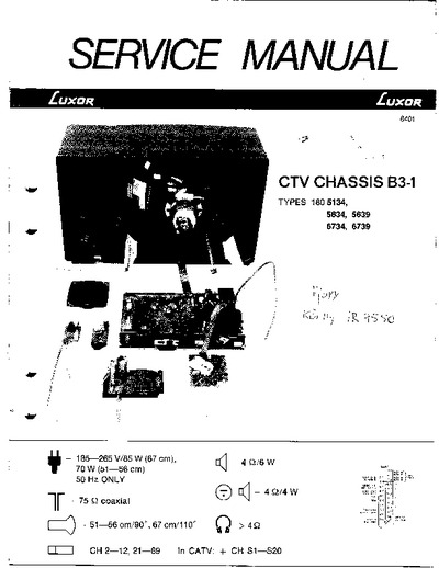 LUXOR CTV Chassis B3-1