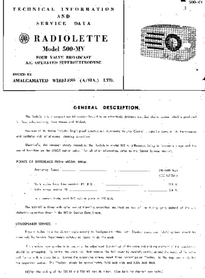 Radiolette 500MY