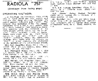 Radiola 257 Alternate