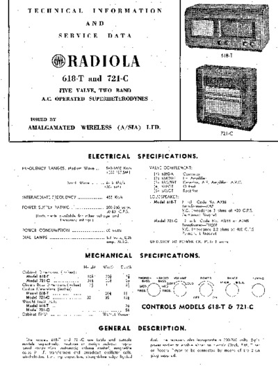 Radiola 618T 721C