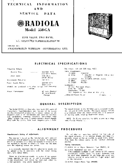 Radiola 550GA