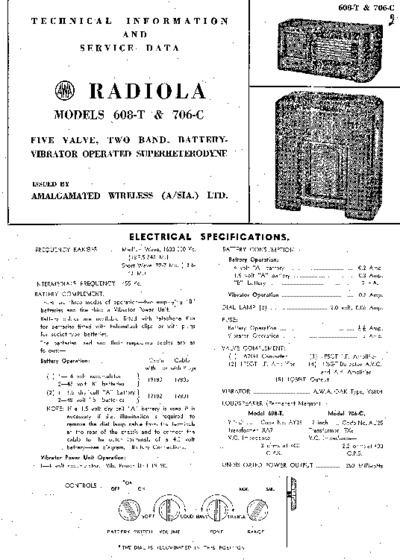 Radiola 608T 706C