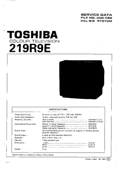 Toshiba 219R9E