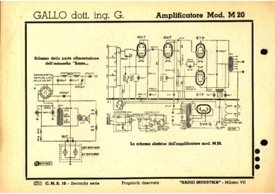 Gallo M20 amplifier