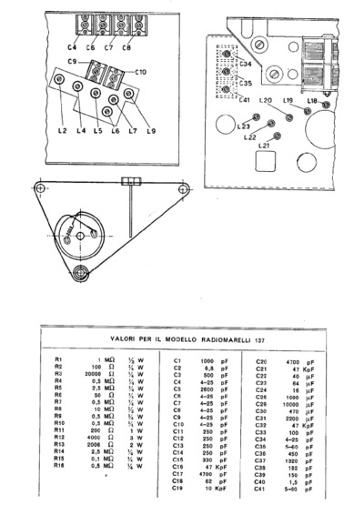 Radiomarelli 137 components
