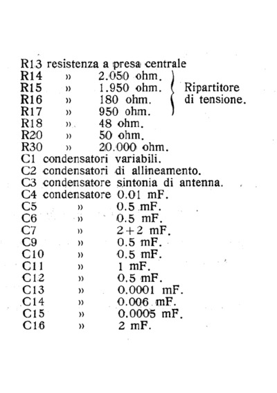 Radiomarelli Musagete II components
