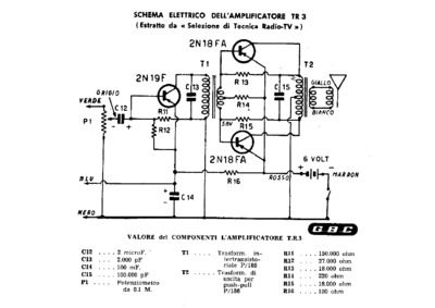 GBC TR3 Amplifier