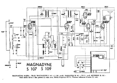 Magnadyne S107 S109 Damaiter M907 M917