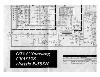 Samsung CK5312Z Chassis P58SH