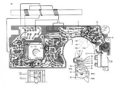 Voxson 765 Zephir V PCB layout