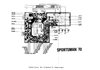 Voxson 762 Sportsman 70 PCB layout