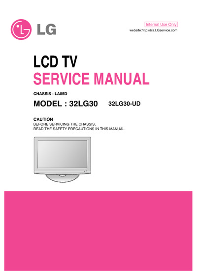 LG  LCD 32LG30 UD chassis LA85D