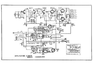 Geloso G229-12 G229-6 Amplifier