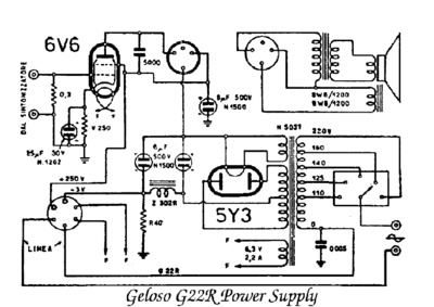 Geloso G22R Power Supply and amplifier