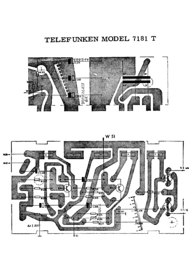 Telefunken 7181T PCB layout